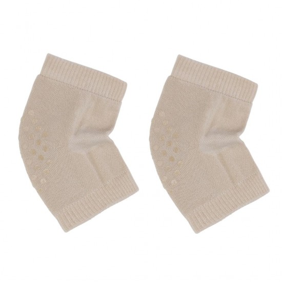 Organic cotton crawling  kneepads for kids Taupe