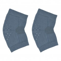Organic cotton crawling  kneepads for kids Dusty blue