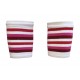 Striped  Short Wristbands White pink red
