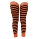 Striped Universal Arm and Leg Sleeves Black orange