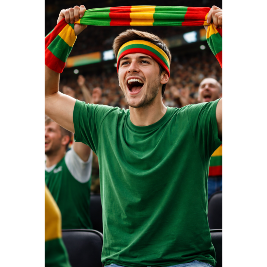 Lithuanian-themed headband and wrist warmers