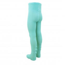 Fancy mint color tights for kids Ribbons