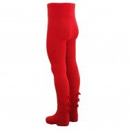 Fancy red tights for kids Ribbons
