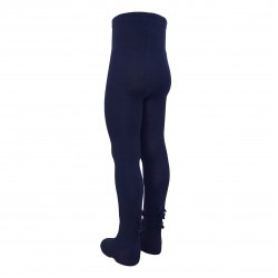 Fancy dark blue tights for kids Ribbons