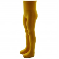 Yellow plain tights for kids Mustard