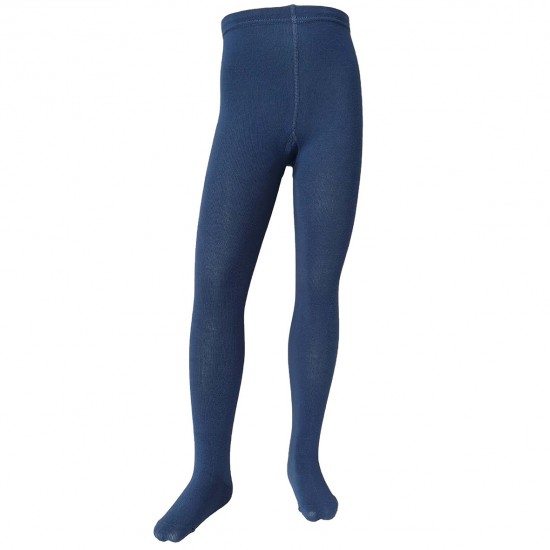 Blue plain tights for kids Blueberry