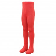 Organic cotton plain tights for kids Salmon