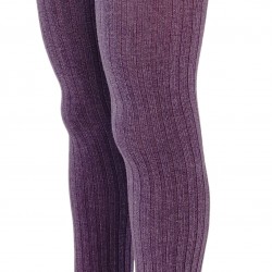 Ripe plain tights for kids Purple (Melange)
