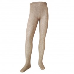 Ripe plain tights for kids Light brown melange