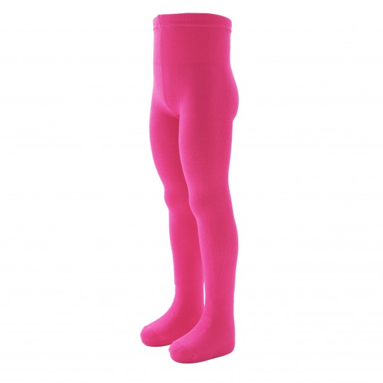 Pink plain tights for kids Spring
