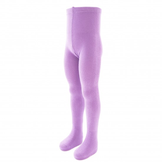 Purple plain tights for kids Pastel