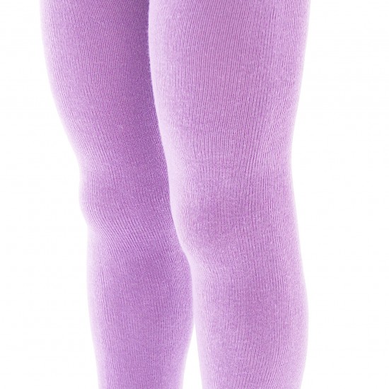 Purple plain tights for kids Pastel