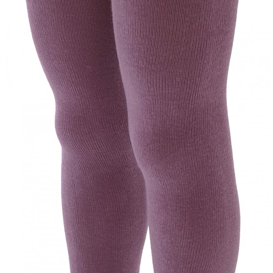 Purple plain tights for kids Dusty lilac