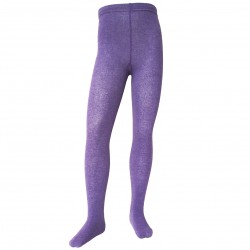  Purple melange plain tights for kids 