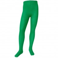 Green plain tights for kids Jungle
