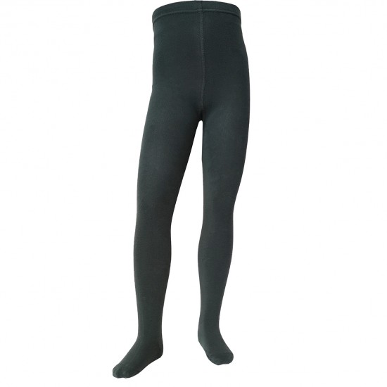 Green plain tights for kids Pine forest