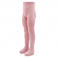 Organic cotton plain tights for kids Dusty rose