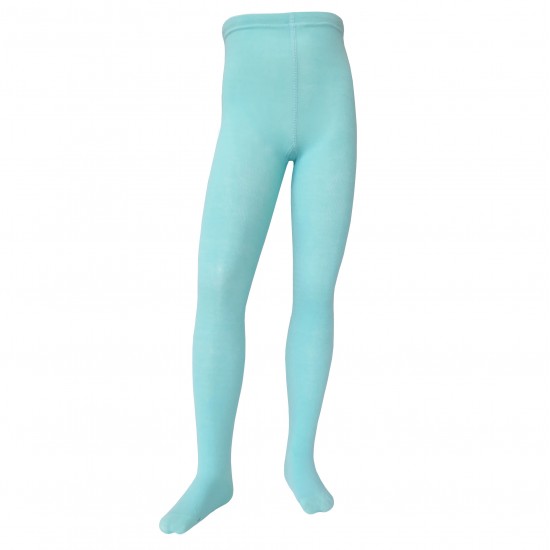 Organic cotton plain tights for kids Mint