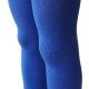Organic cotton plain tights for kids Cornflower