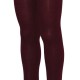 Organic cotton plain tights for kids Dark bordeaux