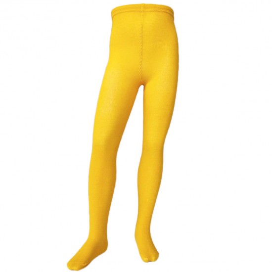 Yellow plain tights for kids The sun
