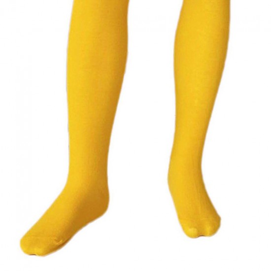 Yellow plain tights for kids The sun