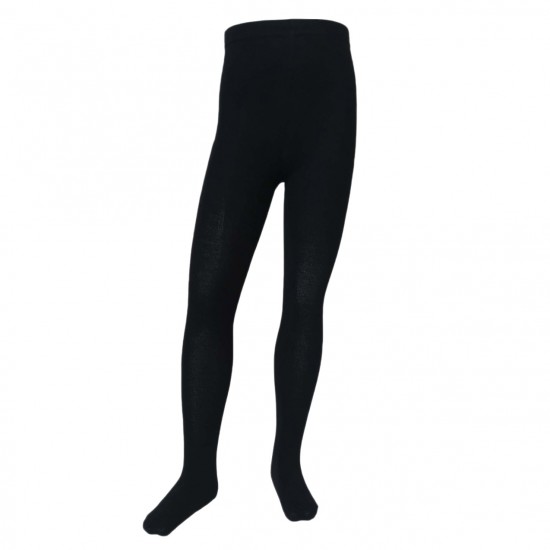 Black plain tights for kids