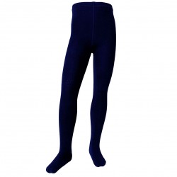 Blue plain tights for kids Navy