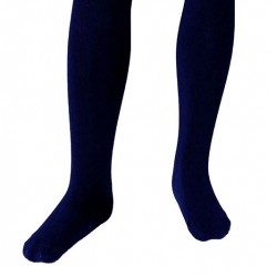 Blue plain tights for kids Navy