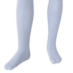 Blue plain tights for kids Pastel blue