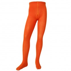 Orange plain tights for kids 