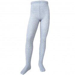 Grey white plain tights for kids Pearl