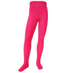 Pink plain tights for kids Cyclamen