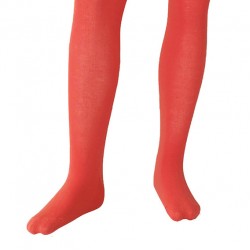 Pink plain tights for kids Salmon