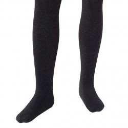 Dark grey melange plain tights for kids Londra
