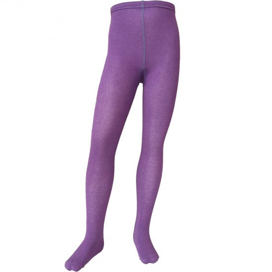 Violetinės vienspalvės pėdkelnės vaikams Alyvinė