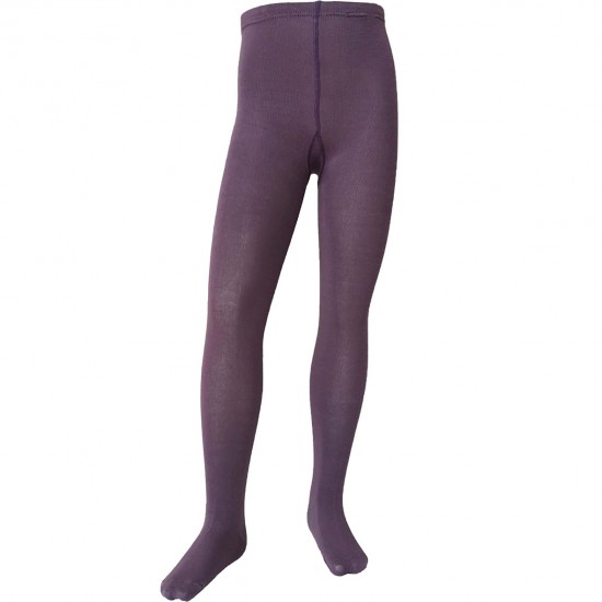 Purple plain tights for kids Dusty lilac