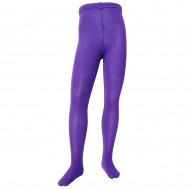  Purple plain tights for kids Lupine