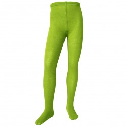 Green plain tights for kids Lime