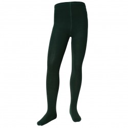 Green plain tights for kids Forest