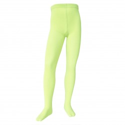 Green plain tights for kids Pastel