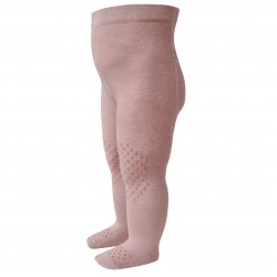 Organic cotton crawling  tights for babies Dusty rose
