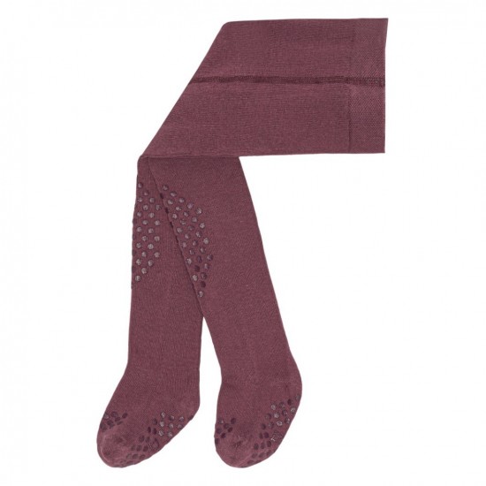 Organic cotton crawling  tights for babies Burgundy
