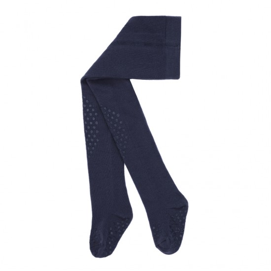 Organic cotton crawling  tights for babies Dark blue
