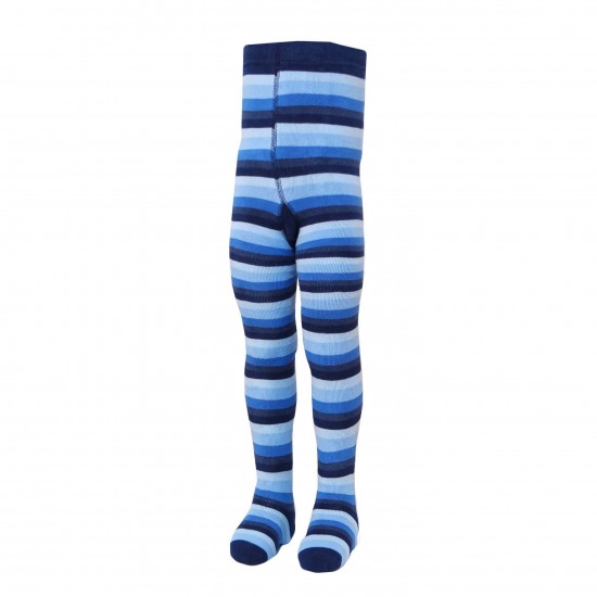 Non-slip warm plush tights for kids dark blue Elephant