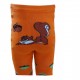 Warm plush tights for kids Orange squirrel