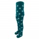 Warm plush tights for kids Blue penguin