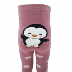 Warm plush tights for kids Rozenhold penguin