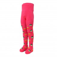 Warm plush tights for kids Pink squirrel