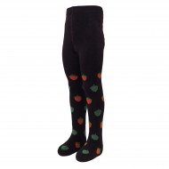 Warm plush tights for kids Brown squirrel